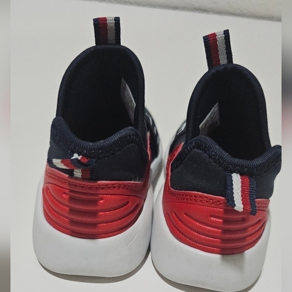 Tomy Hilfiger Baby Toddler Boy Girl Slip On Shoes Size 5 Red Blue - Picture 4 of 8